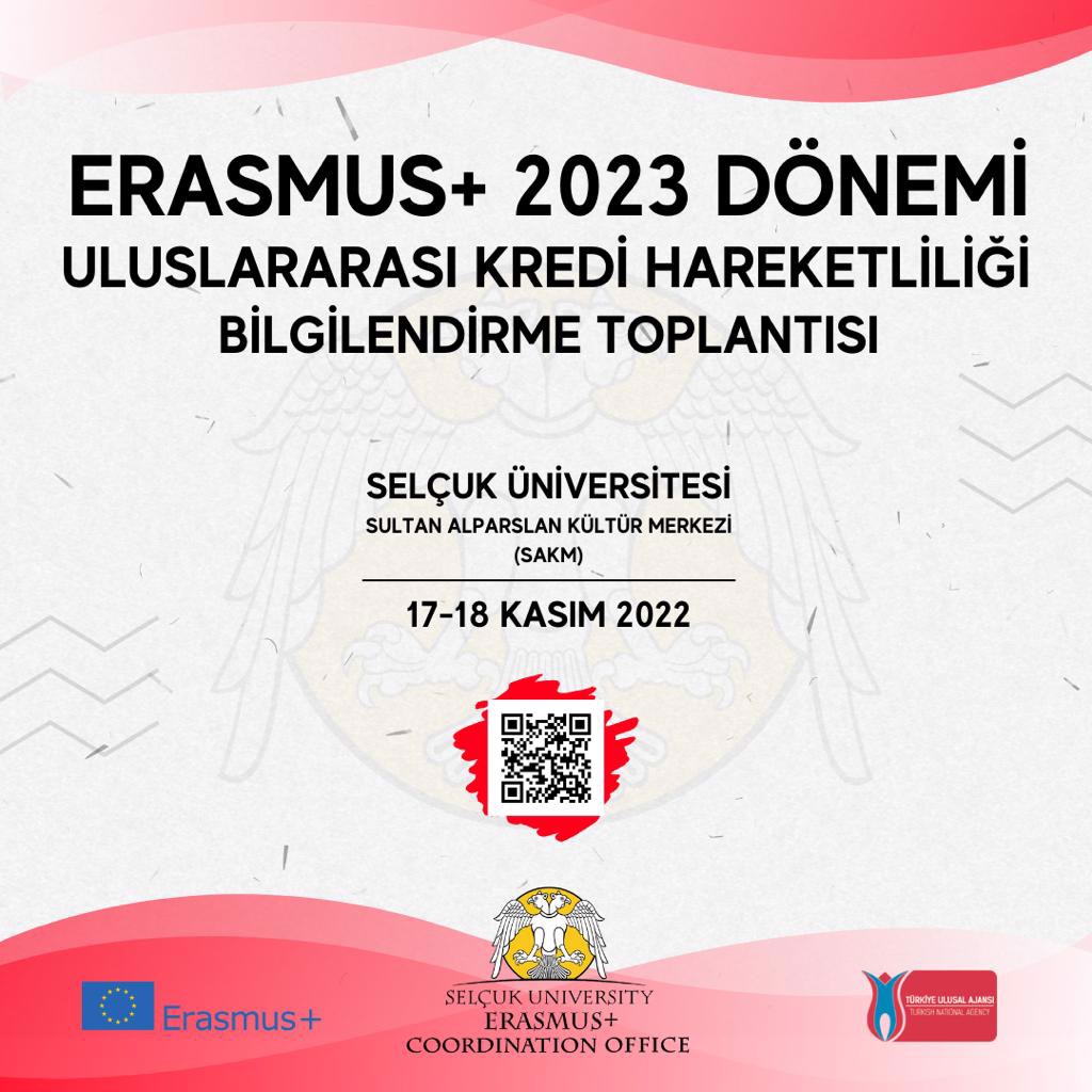 ERASMUS+ 2023 DÖNEMİ ULUSLARARASI KREDİ HAREKETLİLİĞİ (KA171) BİLGİLENDİRME TOPLANTISI
